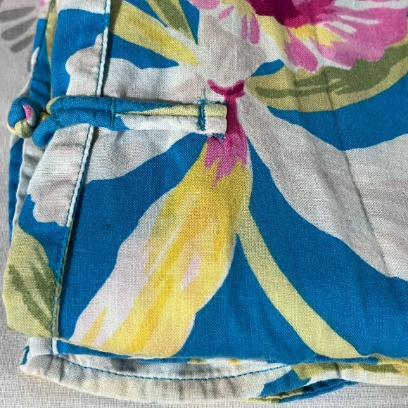 Lauren Ralph Lauren Vibrant Colorful Tropical Floral Mandarin Collar Tank Sz 3X - Picture 8 of 13